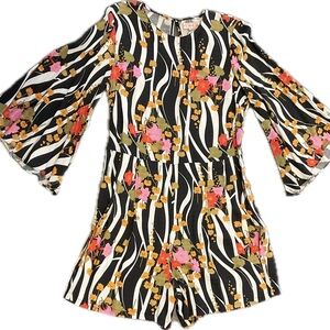 Floral Patterned Romper